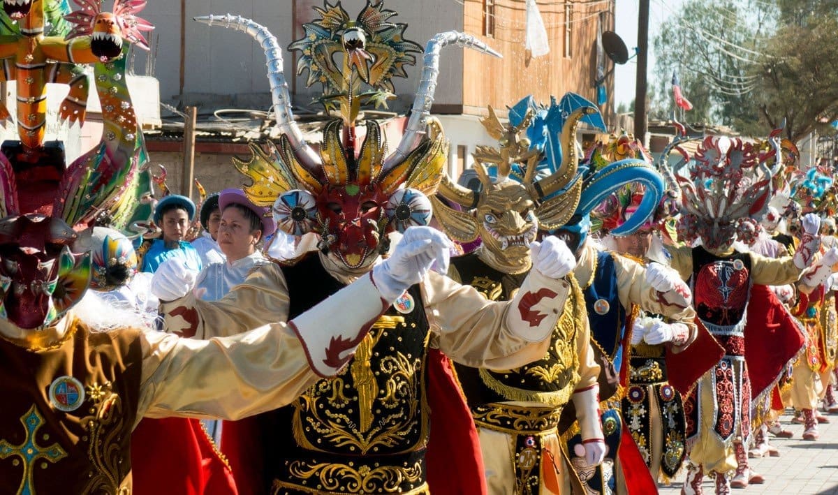 CILE. Los diablos rendono omaggio alla Virgen del Carmen - IMG 1825