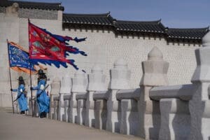 Cambio della guardia a Gyeongbokgung Palace